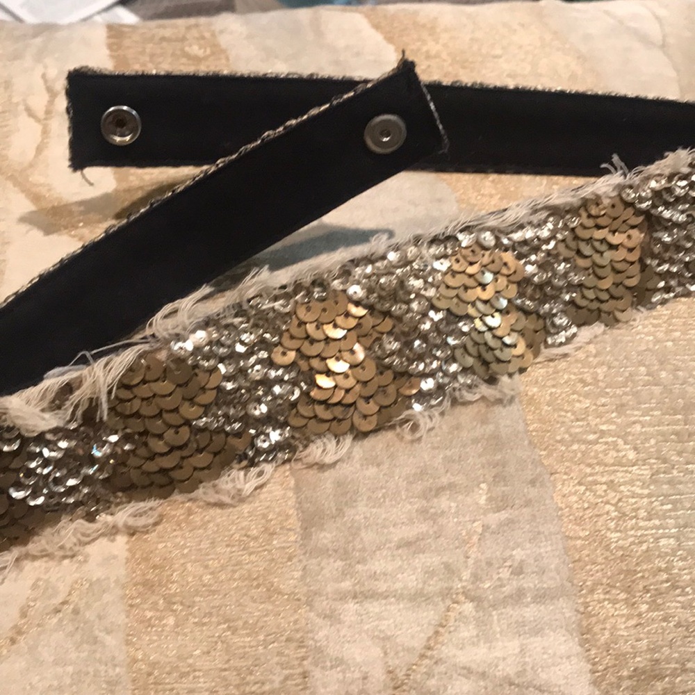Gold Sequin Belt